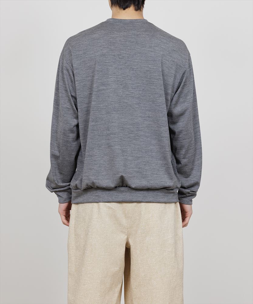 CREW NECK WOOL SINGLE JERSEY WASHABLE
