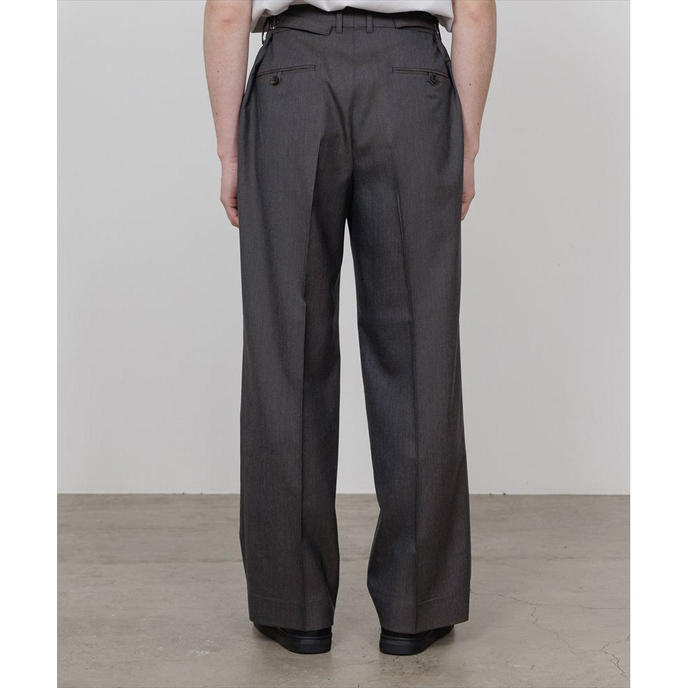 REGULAR FIT STRAIGHT TROUSERS 2/60 WOOL TROPICAL MELANGE