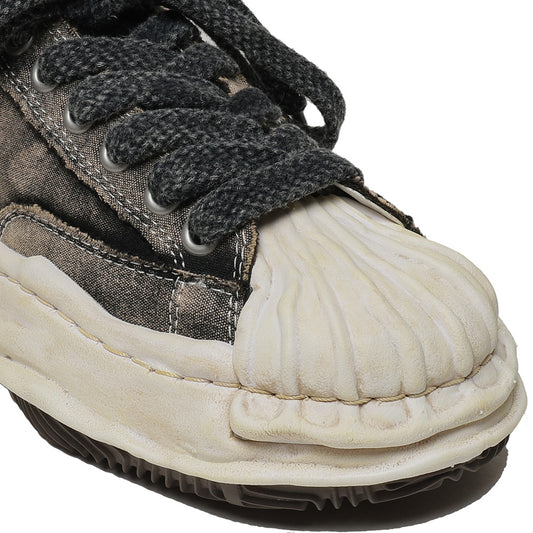 (BLAKEY) OG Sole Bleached Canvas Low-top Sneaker BLACK