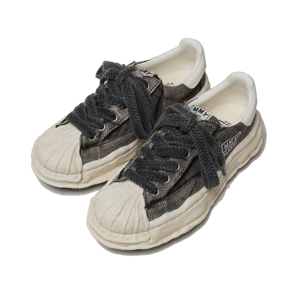 (BLAKEY) OG Sole Bleached Canvas Low-top Sneaker BLACK
