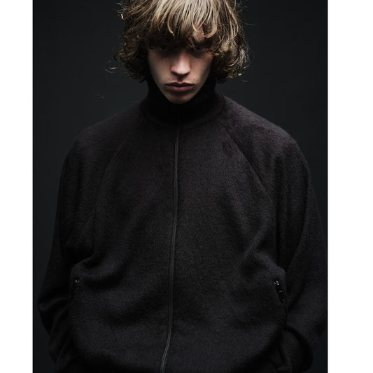 A.Wool Shaggy Track Jacket