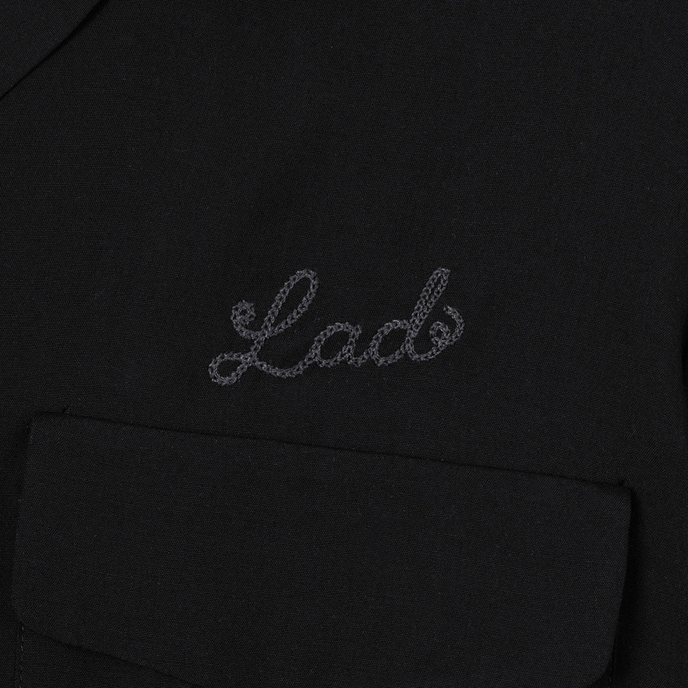 TENCEL BROAD BIG OPEN COLLAR S/S SHIRT