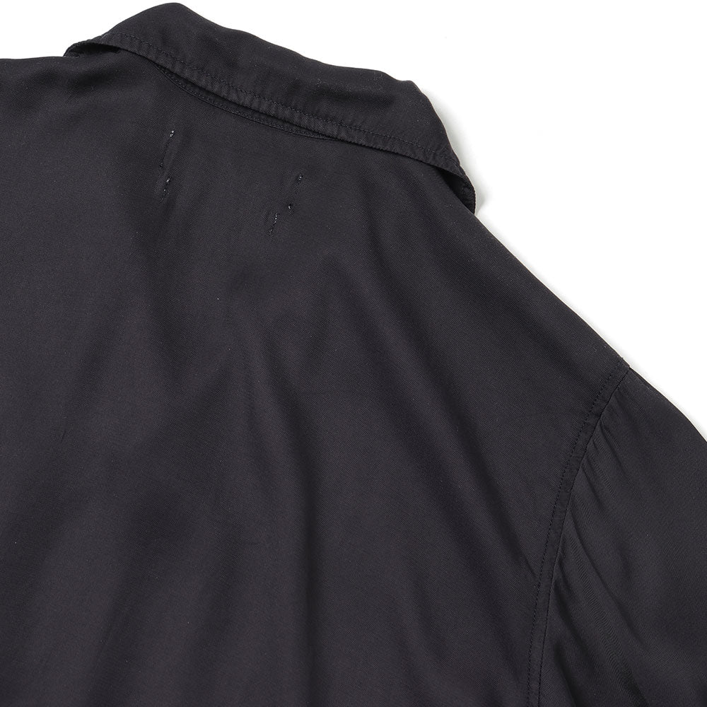 レーヨンツイル スカ柄 S/S SHIRT(刺繍)