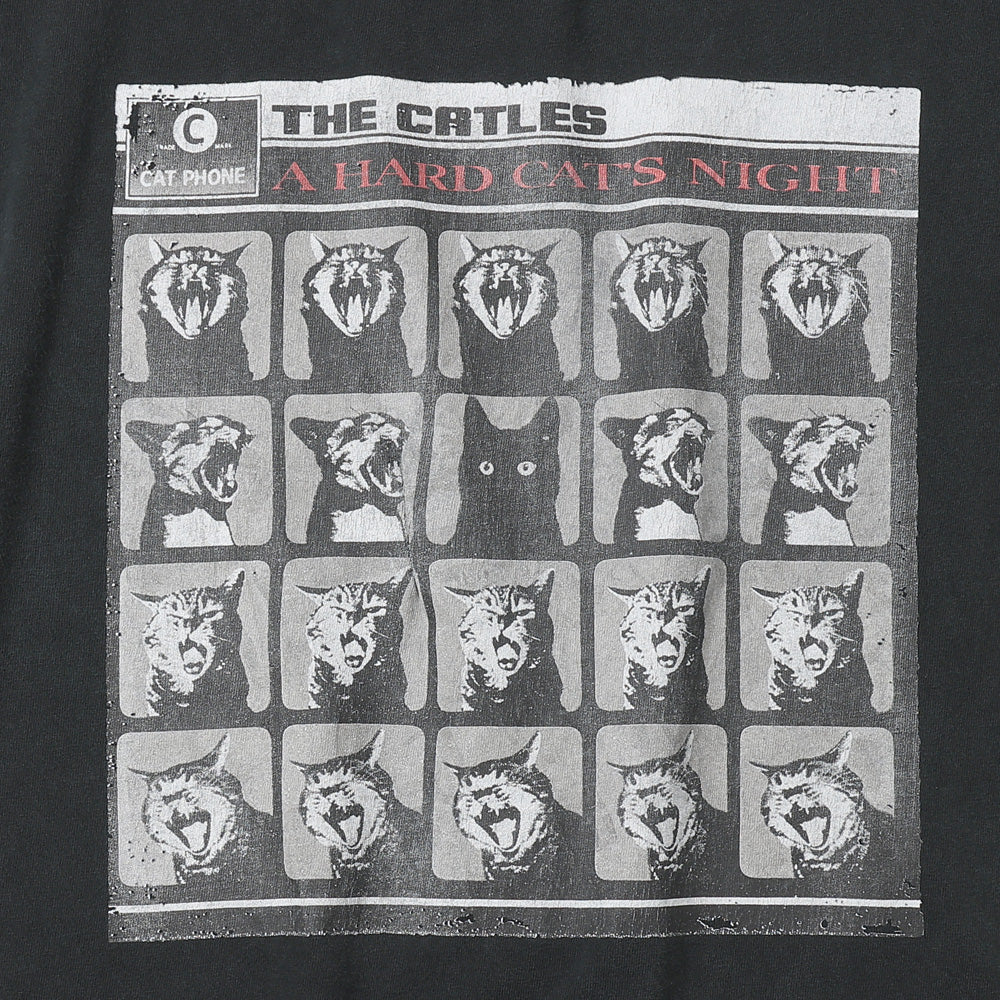 HARD SP加工20/-天竺BIGサイズT(A HARD CAT'S NIGHT)
