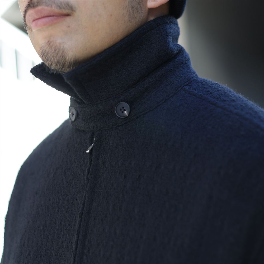 Draping Big Yoke Raglan Drizzler Jacket N Tweed