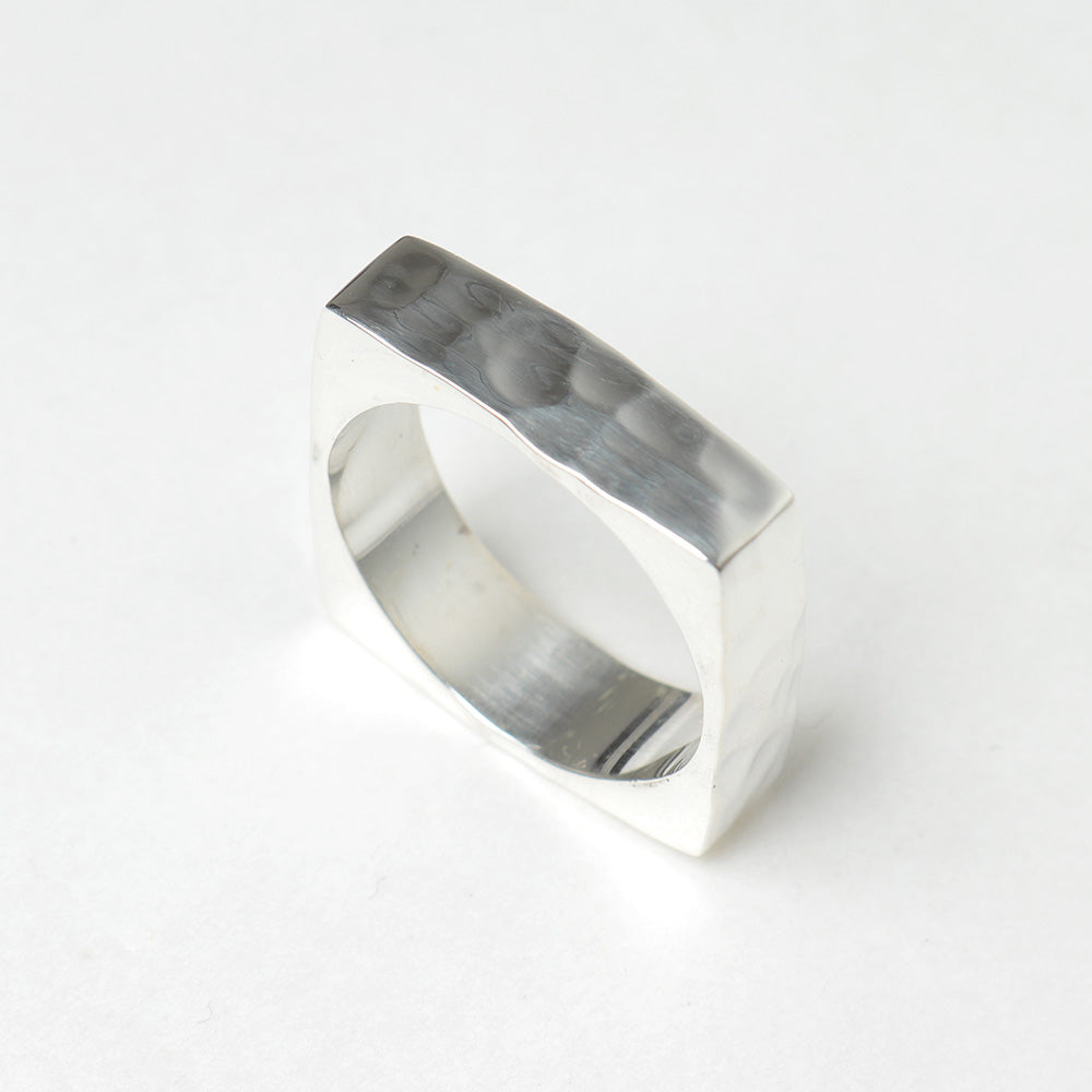 TAXCO SILVER FLAT BUMPY RING