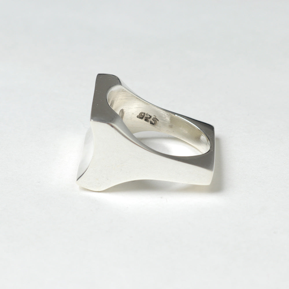 TAXCO SILVER FLAT DIMPLE RING