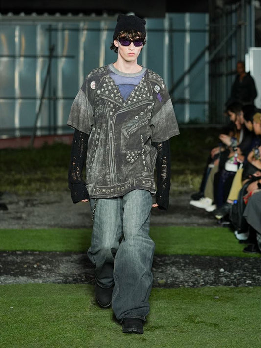 Trompe I'oeil Print T-Shirt