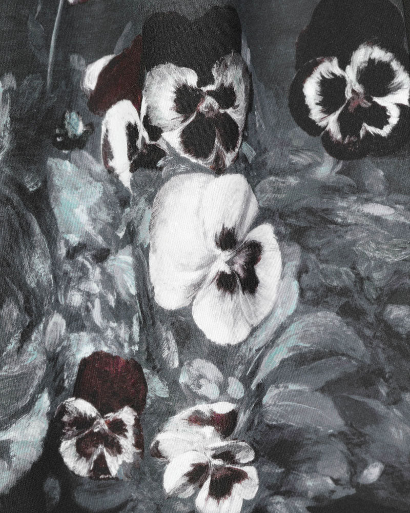 LAD MUSICIAN / 2TUCK TRACK PANTS ESTER JERSEY INKJET (PANSY)