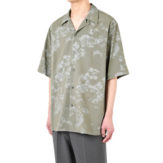RY/PE POPLIN OPEN COLLAR S/S SHIRT (ROSE MIX)