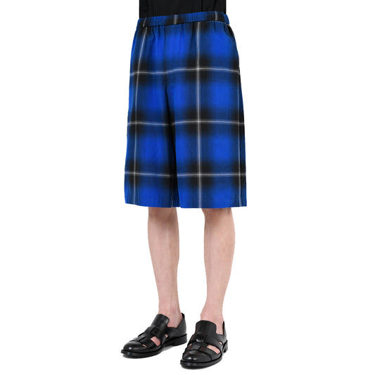 COTTON VIYELLA OMBRE CHECK SHORT PANTS