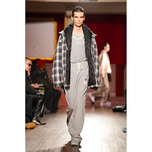 HOODED CHECK SHIRT JACKET