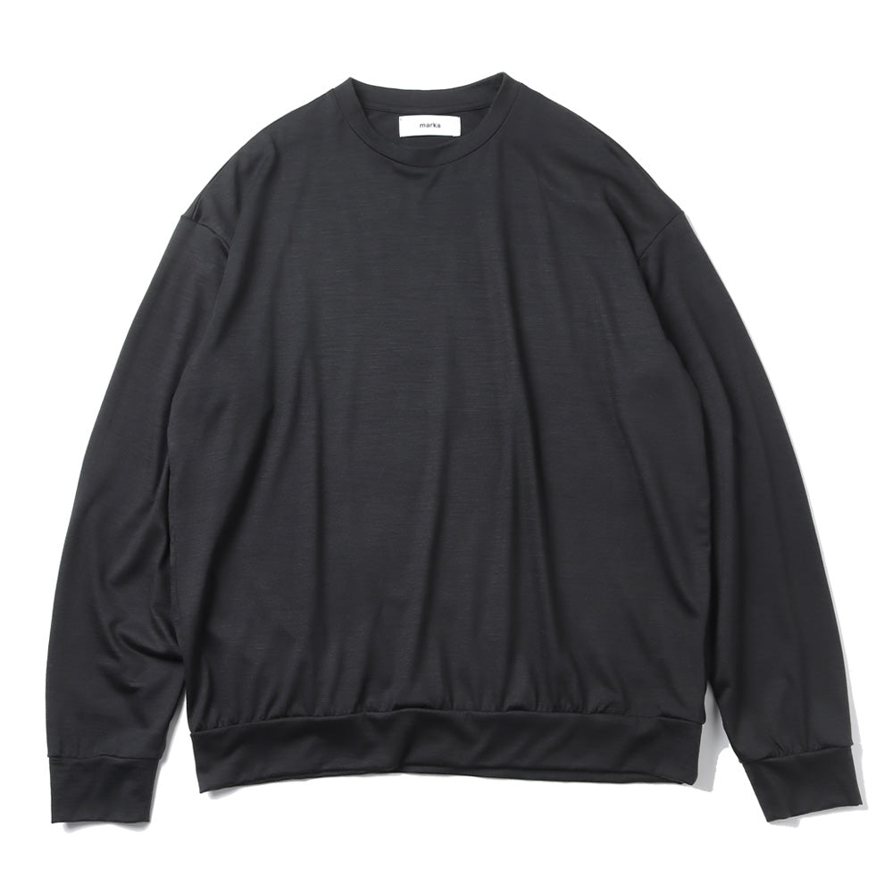 CREW NECK SUPER120s WOOL SINGLE JERSEY WASHABLE
