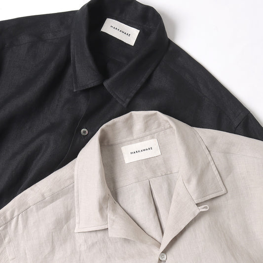 OPEN COLLAR SHIRT HEMP