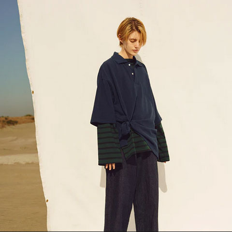 HYPER BIG SEA ISLAND PIQUE POLO SHIRT