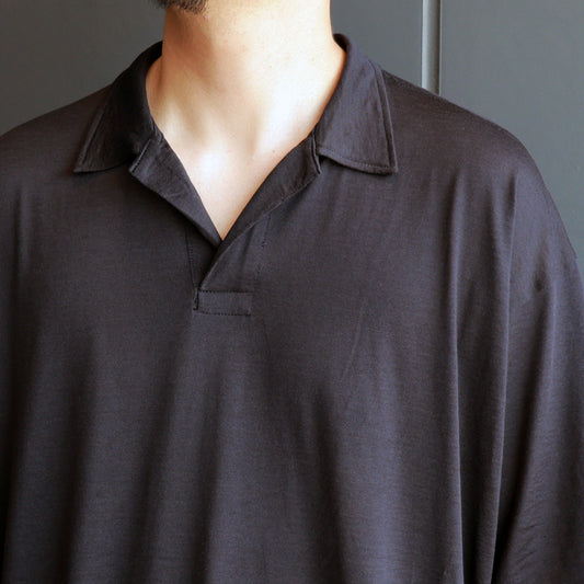 SILK COTTON JERSEY DEADSTOCK HYPER BIG SKIPPER SHIRT