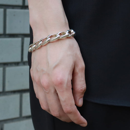 TAXCO SILVER CHAIN BRACELET-I type