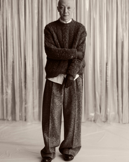 Color Nep Mole Knit Pullover