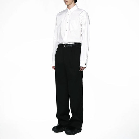 QUINN / Wide Tailored Pants (Wool Gabardine)