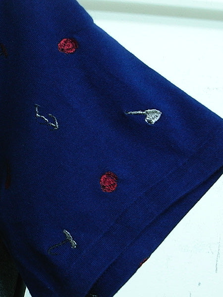 袖刺繍MIX コンビTEE