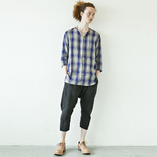 GUIDI ROVESCIO LISCIO ホールカットシューズ