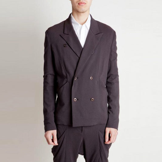 Ry/Si ストレッチサージ ピークドジャケット