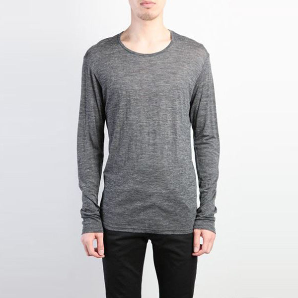 W/Cu/Liメランジジャージ クルーネック長袖