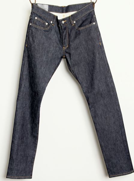 13,5oz ムラ糸ストレッチデニム スーパースリム ワンウォッシュ