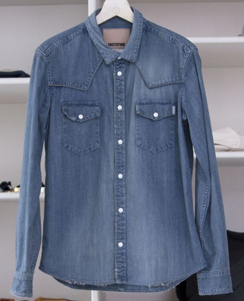 ダメージ加工 ウェスタンシャツ