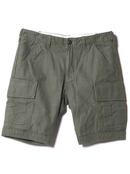 CARGO SHORTS MILITARY BACKSATIN