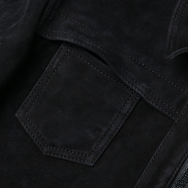 SMALL POCKET LEATHER JACKET