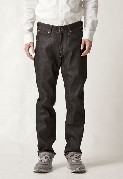 リジットストレッチデニム ルーズテーパード