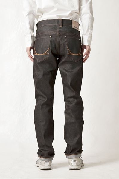 リジットストレッチデニム ルーズテーパード