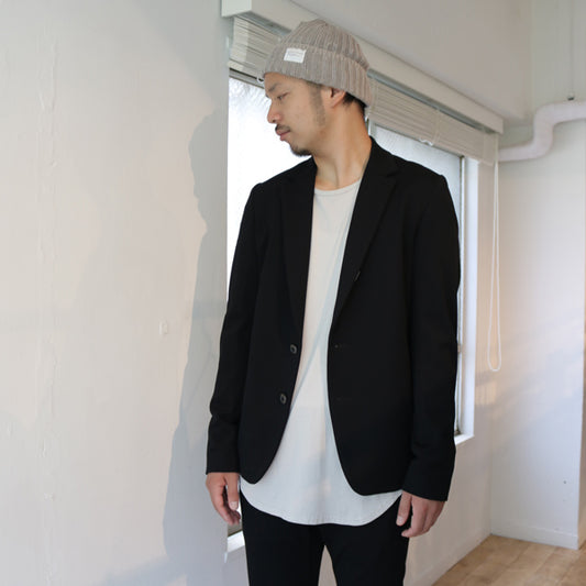 ナイロンニットツイル テーラードジャケット