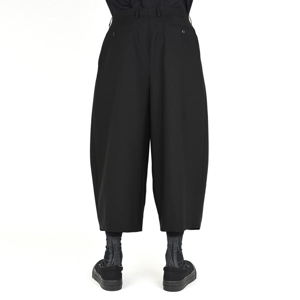 WOOL GABARDINE 3TUCK CROPPED