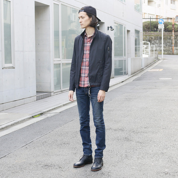 SHIRRING FADE OMBRAY チェックシャツ