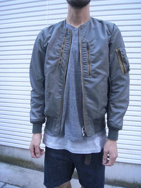 NO COLLAR FLIGHT JACKET 66NYLON