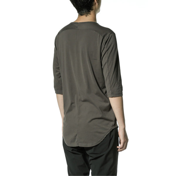 80/2度詰天竺 クルーネック7分袖