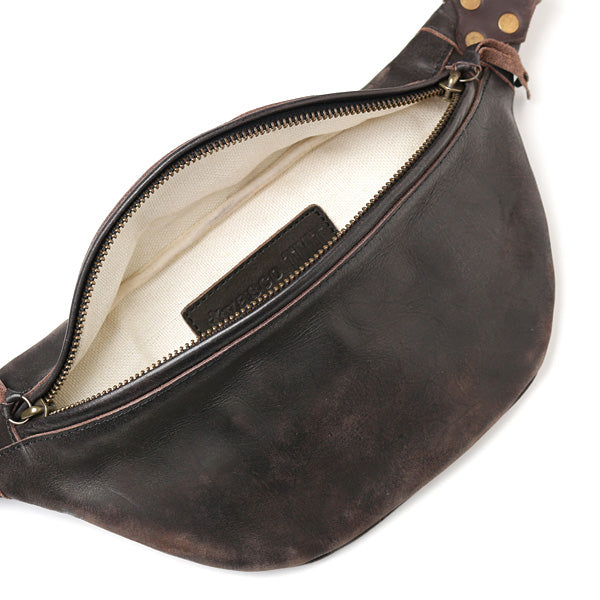 HAND DYED LEATHER WAIST BAG