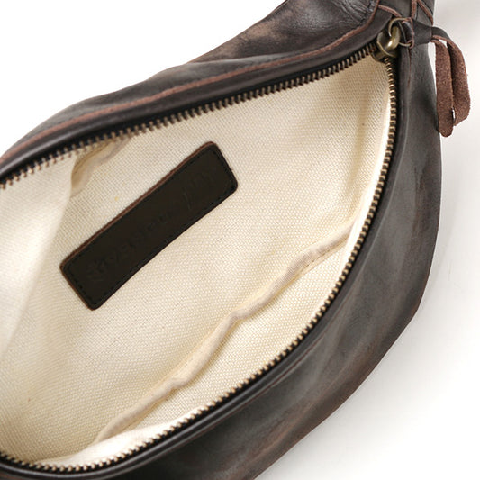 HAND DYED LEATHER WAIST BAG