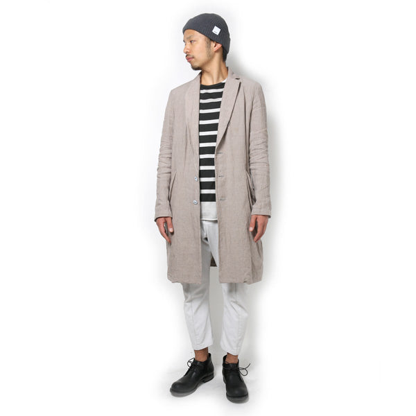 1/25フォギーダイリネンウェザー 3つ釦テーラードコート