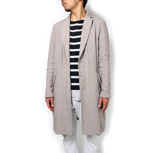 1/25フォギーダイリネンウェザー 3つ釦テーラードコート