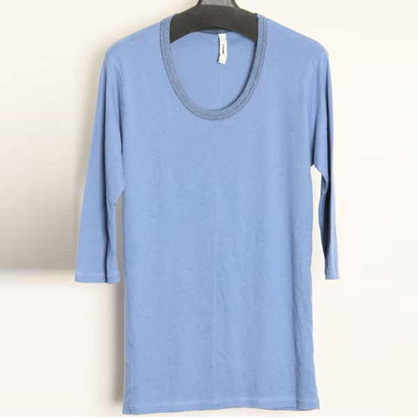 プリモアフライス 杢 Uネック 7分袖