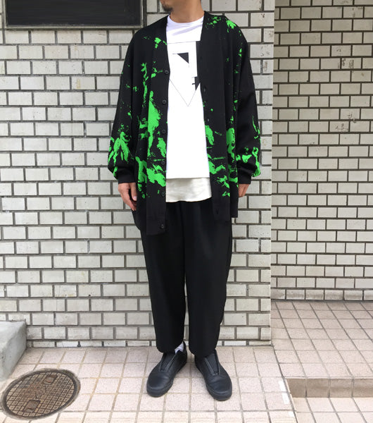 HIGH GAUGE WJQ KNIT BIG CARDIGAN