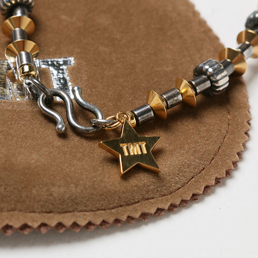 SILVER x BEADS BRACELET