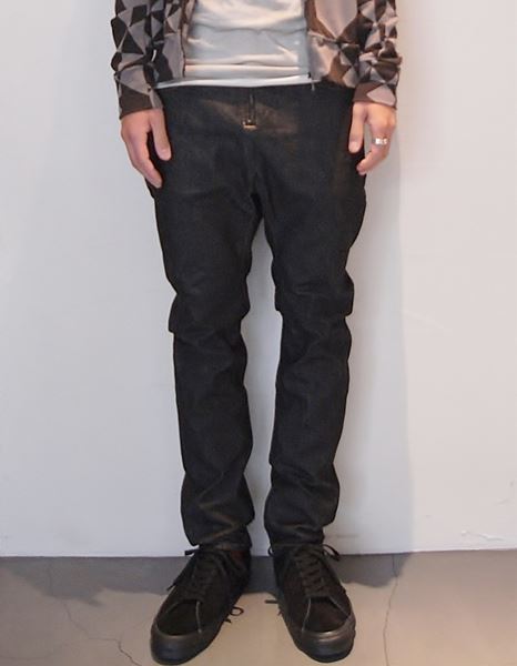 ストレッチデニム ロングサルエルパンツ