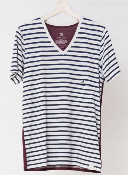 ボーダーコンビ Vネック S/S