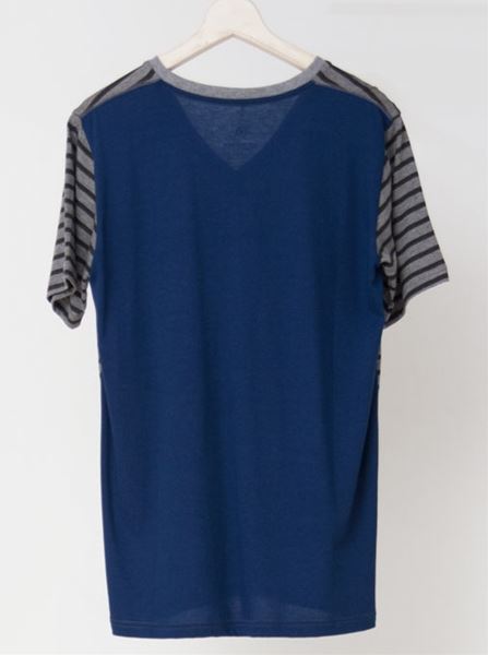 ボーダーコンビ Vネック S/S