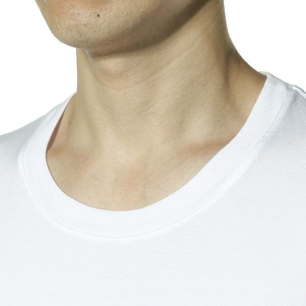 GIZAシルキー度詰天竺 クルーネックポケット付S/S