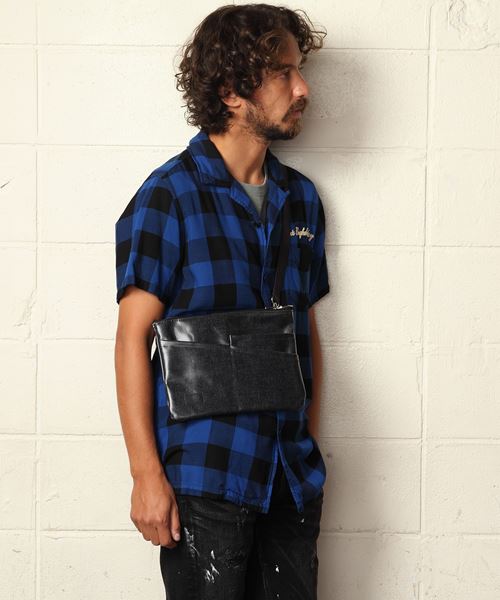 LAMINATING DENIM SACOCHE